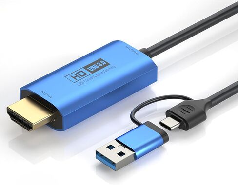 Yunseity HDMI to USB 3.0 Type C Video Capture Card, 4K 1080P Full HD Capture Card with Ultra Low Latency for Streaming Gaming Video Conference Live Broadcasting Teaching Recording in Saudi Arabia