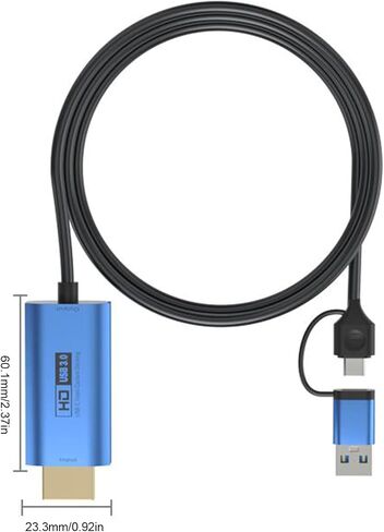 Yunseity HDMI to USB 3.0 Type C Video Capture Card, 4K 1080P Full HD Capture Card with Ultra Low Latency for Streaming Gaming Video Conference Live Broadcasting Teaching Recording in Saudi Arabia