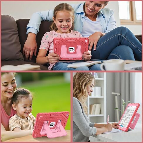 Fintie Case for iPad 6th / 5th Generation (2018 2017 Model, 9.7 Inch), iPad Air 2 (9.7 Inch), Fully-Body Rugged Heavy Duty Shockproof Protective Case with Built-in Kickstand for Kids, Purple in Saudi Arabia