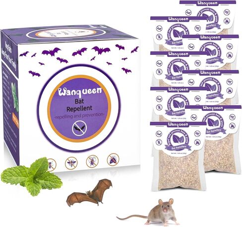 8 حزمة الخفافيش طارد في الهواء الطلق طارد الماوس القوارض ، طارد ردع الزيت النعن in Kuwait