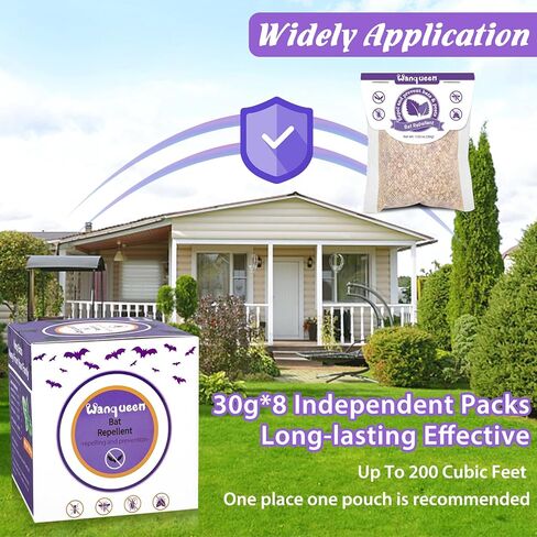 8 حزمة الخفافيش طارد في الهواء الطلق طارد الماوس القوارض ، طارد ردع الزيت النعن in Kuwait