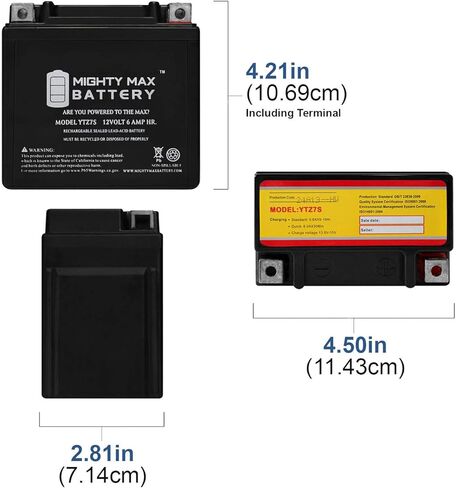 Mighty Max Battery YTZ10S -12 Volt 8.6 AH, 190 CCA, Rechargeable Maintenance Free SLA AGM Motorcycle Battery in Saudi Arabia