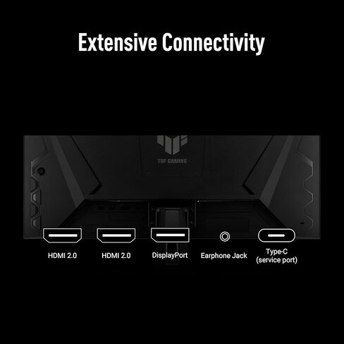 ASUS TUF Gaming 27" 1440P Monitor (VG27AQL5A) – QHD (2560 x 1440), 210Hz, 0.3ms, Fast IPS, Extreme Low Motion Blur Sync, Speakers, DisplayWidget Center, Gaming AI, Height Adjustment, 3 yr Warranty in Saudi Arabia