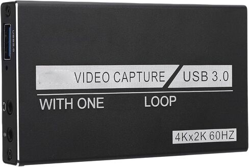 VBESTLIFE Video Capture Card, USB 3.0 Capture Card 4K HDMI Out, 1080P 60FPS Video Game Capture for Streaming Works for PS, Switch, Camera, PC, OBS in Saudi Arabia