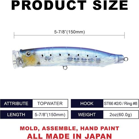 Feed Popper 175, Fishing Bait, Topwater in Saudi Arabia