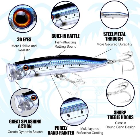 Feed Popper 175, Fishing Bait, Topwater in Saudi Arabia