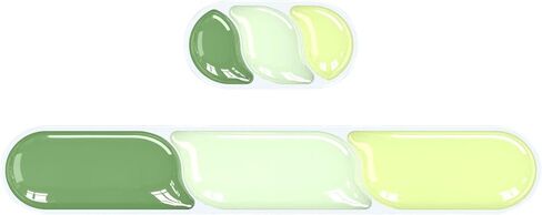 لوحة راحة معصم لوحة المفاتيح والفأر ، وسادة دعم معصم الهلام الناعمة مع قاعدة غير قابلة للانزلاق ، وترقية دعم راحة معصم مريح للألعاب المكتبية ، البرتقالي الأخضر الوردي in Kuwait