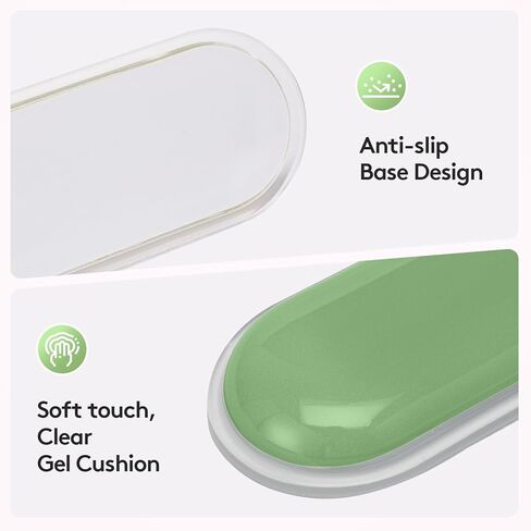 لوحة راحة معصم لوحة المفاتيح والفأر ، وسادة دعم معصم الهلام الناعمة مع قاعدة غير قابلة للانزلاق ، وترقية دعم راحة معصم مريح للألعاب المكتبية ، البرتقالي الأخضر الوردي in Kuwait