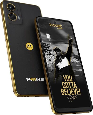 Motorola Moto G 5G (2024, XT2417‑1) 128 GB 4 GB RAM Boost Locked 6.6″ 120 Hz HD+ Display 50 MP Dual Camera 5,000 mAh Battery Black+Gold Sim Card not Included(Renewed) in Saudi Arabia