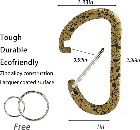 Carabiner Clip Bag Clips مفتاح سلسلة المفاتيح حامل السلسلة القفل ذاتيًا in Kuwait
