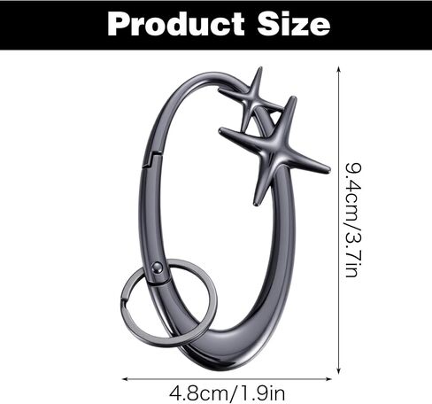 Cute Star Carabiner,Star Carabiner Keychain Karabiner Heavy Duty for Car Keys Purse Handbag Backpack Bag Charms in Saudi Arabia