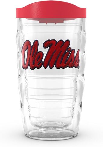 Tervis Made in USA Double Walled Ole Miss University of Mississippi Rebels Insulated Tumbler Cup Keeps Drinks Cold & Hot, 10oz Wavy, Primary Logo in Saudi Arabia