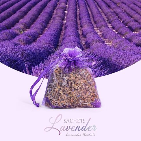 الأكياس، الأكياس المعطرة، الأكياس المعطرة باللافندر، أكياس الأكياس المعطرة من اللافندر، مجموعة هدايا أكياس العطر المنزلي، كيس اللافندر، أكياس براعم اللافندر الفرنسية المجففة للأدراج والخزائن (8 عبوات) in Kuwait