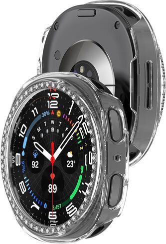2 عبوات لـ Galaxy Watch 8 CASE 40MM ، حالة واقي Pling Frame متوافقة مع Samsung Galaxy Watch 8 (حزمة ، الذهب الوردي/ملون) in Kuwait