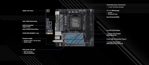 ASRock MB ASROCK | Z790M-ITX WiFi Motherboard in Saudi Arabia