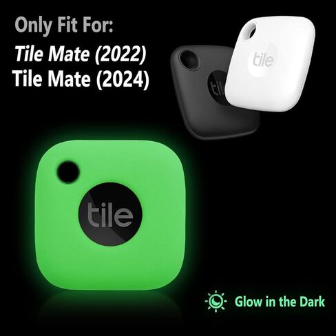 Geiomoo Silicone Case Compatible with Tile Mate 2022, Protective Cover with Carabiner (Luminous Green) in Saudi Arabia