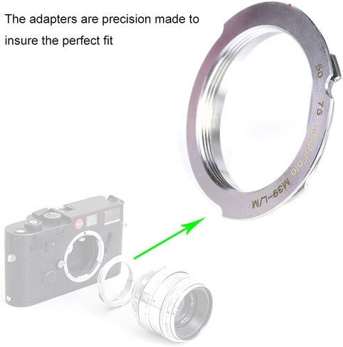 حلقة محول العدسة L39-LM لـ Leica LSM L39 M39 Mount Lens (35-135mm) وللصفيات Leica M Mount Camera Metal Lens Adapter Ring Ring Ring Ring in Saudi Arabia