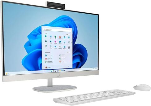 HP 27" Touchscreen All-in-One Desktop Computer, 27 inch FHD Anti-Glare Display, Intel 12-Core Ultra 7-155U, Windows 11 Pro PC for Business and Daily, Adjustable Height, Wi-Fi 6, 64 GB DDR5 | 1 TB SSD in Saudi Arabia