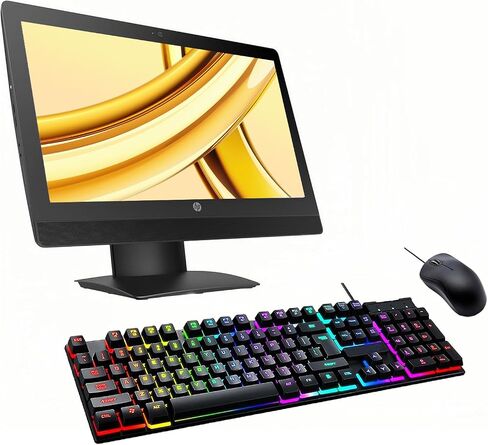 HP Proone 600 G3 All-in-One Computer ، 21.5 "FHD (1920x1080) ، Core I7-7700 3.6GHz حتى 4.2 جيجا هرتز ، ذاكرة الوصول العشوائي 16 جيجا بايت ، 512 جيجابايت SSD ، لا DVD ، USB WIFI+BT ، لوحة المفاتيح والطرق ، Window (Reneded) in Saudi Arabia