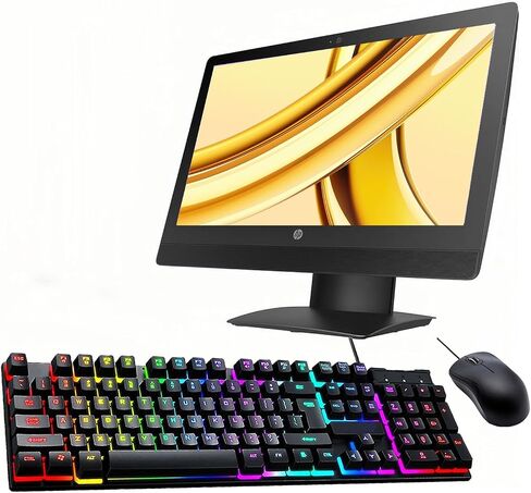 HP Proone 600 G3 All-in-One Computer ، 21.5 "FHD (1920x1080) ، Core I7-7700 3.6GHz حتى 4.2 جيجا هرتز ، ذاكرة الوصول العشوائي 16 جيجا بايت ، 512 جيجابايت SSD ، لا DVD ، USB WIFI+BT ، لوحة المفاتيح والطرق ، Window (Reneded) in Saudi Arabia