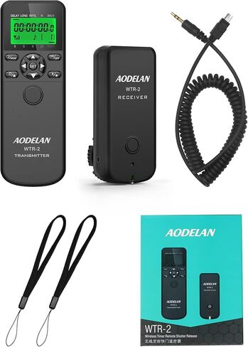 Aodelan Wireless Camera Timer Shutter Remote ، Timelapse الفاصل الزمني لمقدم التحكم عن بُعد لـ Sony A9 A7III 7RIV ZV-1 A6000 A6400 A6600 RX10 IV ؛ يحل محل Sony RM-SPR1 in Kuwait