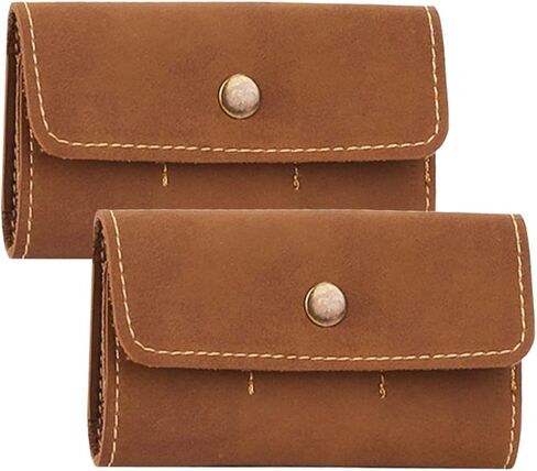 HOMSFOU 2PCS Retro PU CARD CART مع فتحات مربع تخزين بطاقات الذاكرة خفيفة الوزن للحفاظ على آمنة وسهولة تحمل استخدام الكمبيوتر والألعاب in Kuwait