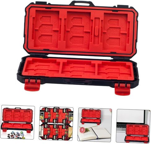 Nuobesty Professional Professional Memory Cards Case Case Reader for Drop Resistant Box in Kuwait