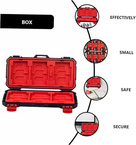 Nuobesty Professional Professional Memory Cards Case Case Reader for Drop Resistant Box in Kuwait