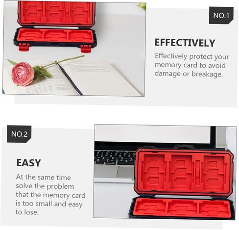 Professional Memory Cards Storage Box Protective Box Simple Flash Container Cf Cards Case Memory Organizer Holder Case in Saudi Arabia