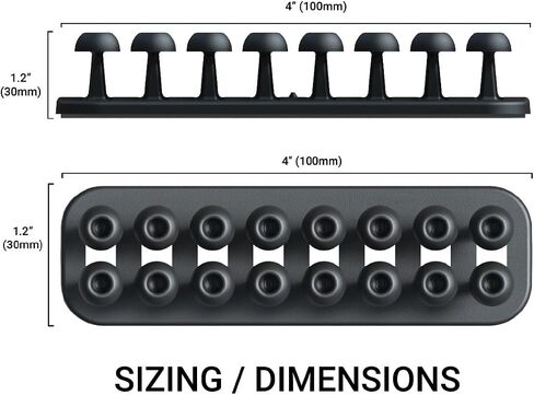 Cablox Bundles - Adhesive (11 Pack, Black) in Saudi Arabia