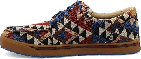 Twisted X Men's Hooey Loper - Slip-on or Lace-up Moisture-Wicking Loper Shoes for Men - Designed with Blended Rice Husk and Durable ecoTWX Material, Aztec, 9 M in Saudi Arabia