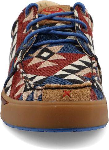 Twisted X Men's Hooey Loper - Slip-on or Lace-up Moisture-Wicking Loper Shoes for Men - Designed with Blended Rice Husk and Durable ecoTWX Material, Aztec, 9 M in Saudi Arabia