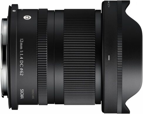 Sigma 12mm f/1.4 DC عدسة Canon RF (416972). العدسة المثالية للصور الاحترافية ، حفلات الزفاف الداخلية/الخارجية ، الحياة البرية ، السفر ، سارفاري ، استخدام التصوير + الملحقات in Saudi Arabia