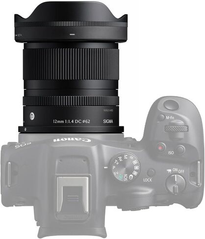Sigma 12mm f/1.4 DC عدسة Canon RF (416972). العدسة المثالية للصور الاحترافية ، حفلات الزفاف الداخلية/الخارجية ، الحياة البرية ، السفر ، سارفاري ، استخدام التصوير + الملحقات in Saudi Arabia