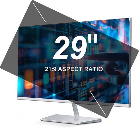 29 Inches Computer Privacy Screen Filter for 21:9 Widescreen Monitor,Anti Blue Light/Anti Glare Eye Protection Protector Film,Removable Anti Spy Data Confidentiality Screen Protector Shield in Saudi Arabia