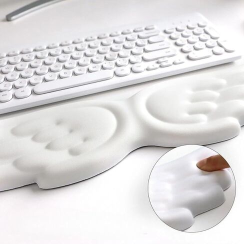 مجموعة راحة معصم لوحة مفاتيح Sanfly ، والراحة في لوحة المفاتيح المريحة ووسادة الماوس مع دعم المعصم للكمبيوتر والألعاب والمكتب in Kuwait