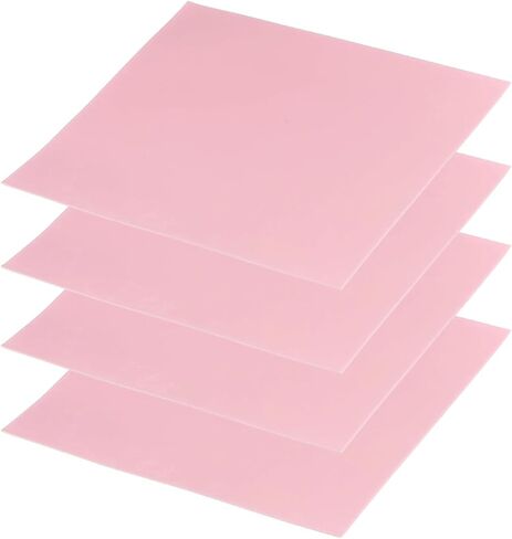 PATIKIL Thermal Pads 100x100x0.3mm, 4 Pack Silicone Cooling Thermal Pad for CPU GPU IC PCIe M.2 2280 SSD NVMe Heatsink, Pink in Saudi Arabia