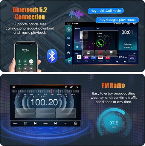 4G+64G Stereo Car Stereo لـ Dodge Dart 2012-2016 ، 9 '' und unit stereo دعم اللاسلكي Carplay+Android Auto ، GPS Favigation ، Bluetooth5.2 ، 1080p خلفي ، شاشة تعمل باللمس ، راديو FM ، SWC+MIC in Kuwait