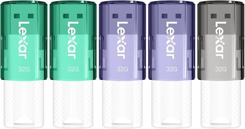 Lexar® JumpDrive® S60 USB 2.0 Flash Drives, 32GB, Assorted, Set Of 5 Drives in Saudi Arabia