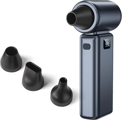 Compressed Air Duster, 100000RPM Electric Air Duster, 5+1 Gear Adjustable Mini Blower with LED Light, Super High-Speed Air Blower for Keyboard,Car,Home & Outdoor Dust-Compact & Lightweigh in Saudi Arabia