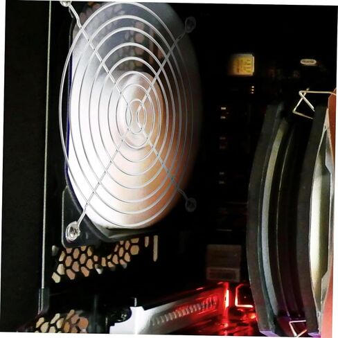 HOMSFOU 20PCS CASET CASE FAN GRILL شبكة واقية مع مسامير لتبريد الحالات البرجية الحالات المجلفنة لتحسين الأداء in Kuwait
