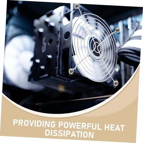 HOMSFOU 20PCS CASET CASE FAN GRILL شبكة واقية مع مسامير لتبريد الحالات البرجية الحالات المجلفنة لتحسين الأداء in Kuwait