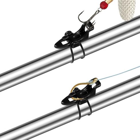 6 Sets Hook Keeper for Fishing Rod, Fishing Rod Hook Keeper with 3 Sizes Rubber Rings for a Variety of Fish Rods, Quick Installation in Saudi Arabia