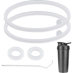 4pcs Lid Gasket Replacement for Blender Bottle Strada Flip Shaker Cup Water Bottle Parts Accessories with Hook, Silicone Seal Ring for Blenderbottle Strada Flip Shaker 24 oz 28 oz in Kuwait