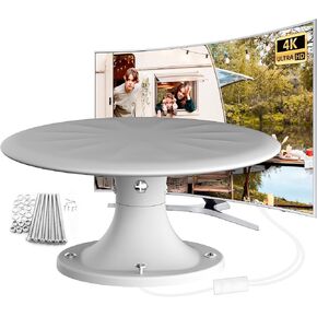 RV TV Antenna – Amplified Digital HD Antenna for Camper, Trailer, Truck, Caravan, Boat – 32.8FT Coaxial HDTV Cable (Black) in Saudi Arabia