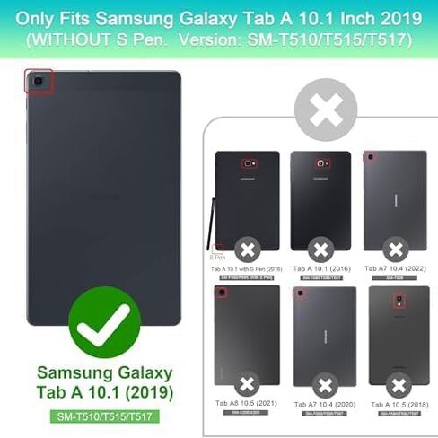 Fingic for Samsung Galaxy Tab A 10.1 Case 2019 (SM-T510/T515/T517) Stand in Kuwait