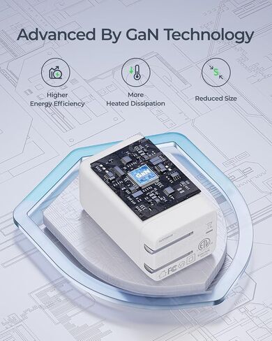 67W USB C Charger, 3-Port GaN Fast Charging Block with Foldable Plug, Compatible with MacBook Pro/Air, iPad Pro, iPhone 16/15/Pro, Galaxy S25/S24, Note20, Pixel, Apple Watch, (White) in Saudi Arabia