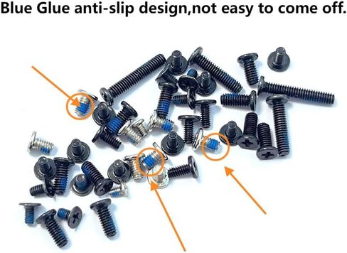 Complete set of screws Replacement For ASUS TUF Gaming F15 FX506 FX506LU FX506LI FX506LH FX506HM FX506HE FX506HF / A15 FA506 FA506IH FA506IV FA506IU FA506II FA506IC FA506IE FA506IHR FA506QR FA506QM in Saudi Arabia
