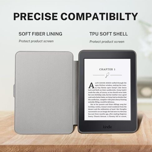 Case for Kindle Paperwhite 5th/6th/7th Generation ، غطاء لـ 6 "KPW1/2/3 (2012-2017 ، الإصدار ، Model EY21 و DP75SDI) يتضمن جلود PU الذكية حامية شاشة مع نوم تلقائي/Wake (Flower Paradise) in Saudi Arabia