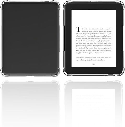 Case for Barnes & Noble Nook Glowlight 4/ Nook Glowlight 4e eReader 6 inch, WUNIKA Airbag Drop-Proof Design Thin Slim Lightweight Scratch Proof,Durable Protection Silicone Rubber TPU Cover (Clear). in Saudi Arabia